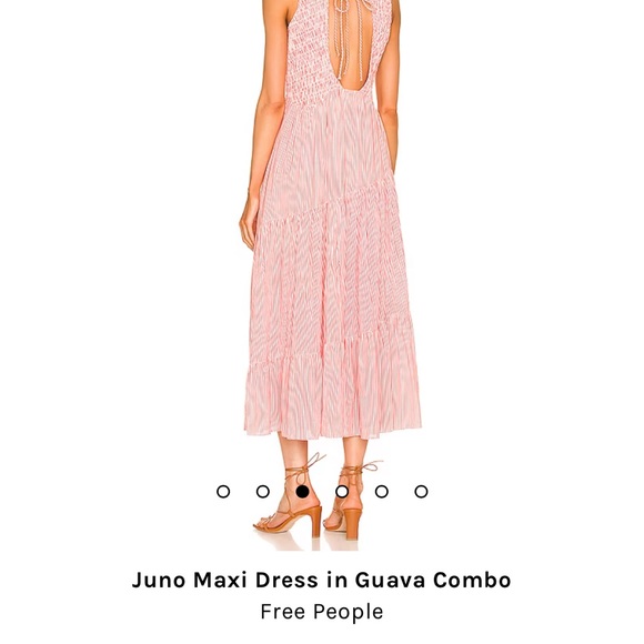 Free people Juno Maxi Dress in Guava Combo NWOT - Picture 3 of 7